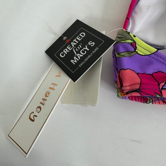 Hula Honey Floral Stretch Ruffle Swimsuit Top Size XS NWT - Picture 5 of 8